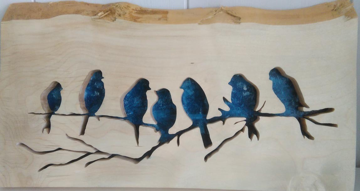 Oiseaux sur branche